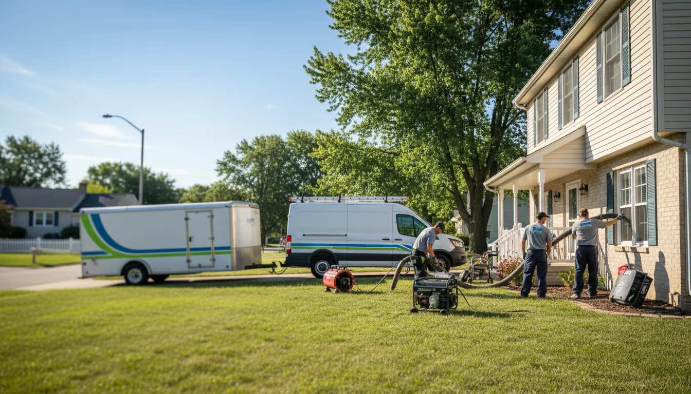 Flooded Basement Restoration And Cleanup With Repair in Iola, WI near me